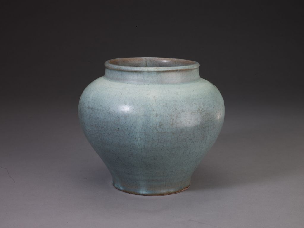 图片[1]-Jun Kiln Sky Blue Glazed Pot-China Archive